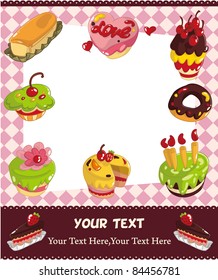 cartoon cake card