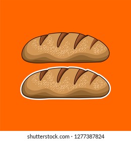 cartoon cake vector illustration