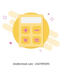 Cartoon calculator icon in comic style. Calculate illustration pictogram. Finance sign splash business concept. Vector