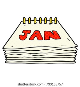 cartoon calendar