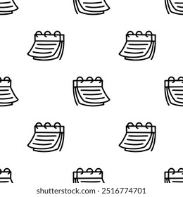 Cartoon Calendar padrões sem emenda, Vetor.