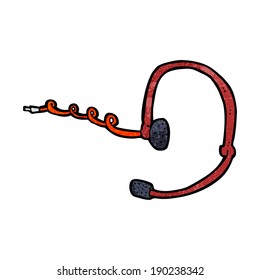 cartoon call center headset