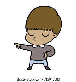 desenho animado calma menino