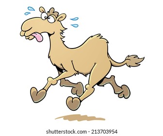 Cartoon Camel Running