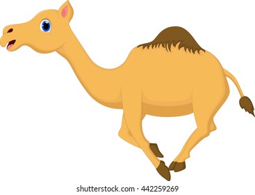 Cartoon camel running