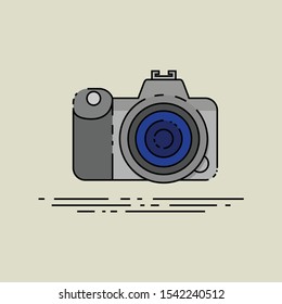 Cartoon Camera Clip art Vector Design