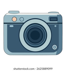 Ilustração dos vetores digitais da câmera do desenho animado 