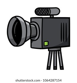 Cartoon Camera on Tripod