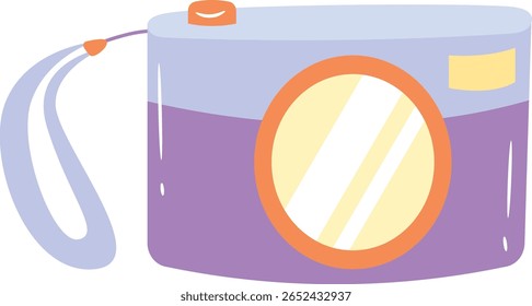 Câmera de Desenho Animado com Ilustração de Pulso
