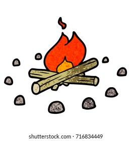 fuego de caricatura