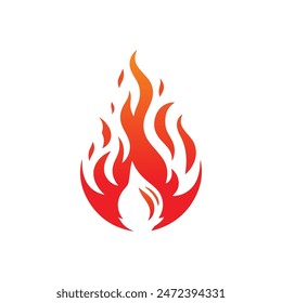 Cartoon campfire. Fire flames, bright fireball, heat wildfire and red hot bonfire, campfire, red fiery flames isolated. Animated form and square, fireball and flame