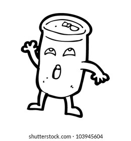 cartoon can character