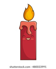 cartoon candle light