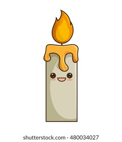 cartoon candle light