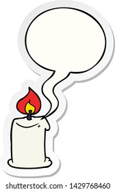 vela de desenho animado com adesivo de balão