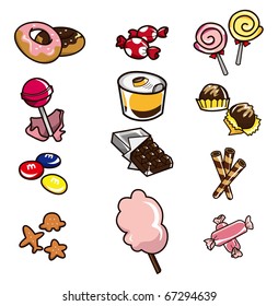cartoon candy  icon