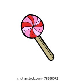 cartoon candy lollipop