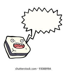 Cartoon-Süßigkeiten mit Gesicht