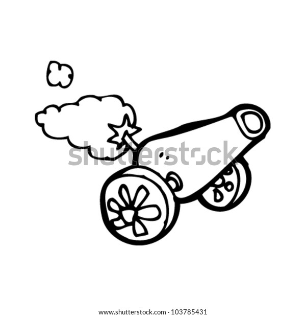 Cartoon Cannon Stock Vector (Royalty Free) 103785431