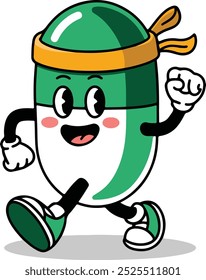 Cartoon Kapsel Clipart Vektor Datei