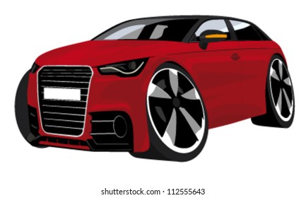 cartoon car