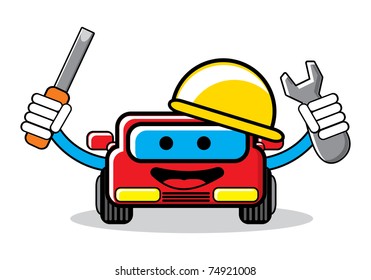 cartoon car