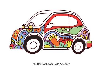 Cartoon Car Children's Illustrations and Vector Poster Design