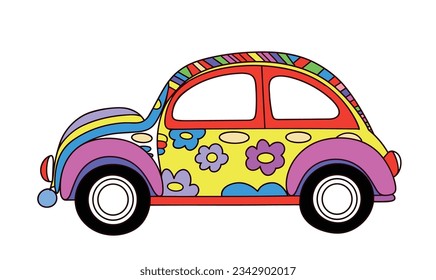 Cartoon Car Children's Illustrations and Vector Poster Design