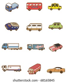 cartoon car icon