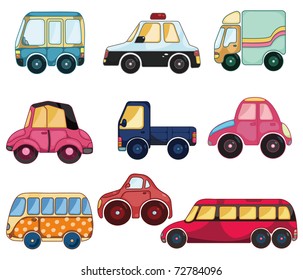 cartoon car icon