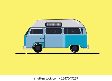 Cartoon Car Illustration Simple Design Modern Stock Vector (royalty 