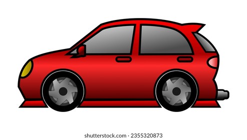 dibujos animados de coches ilustración vectorial fondo