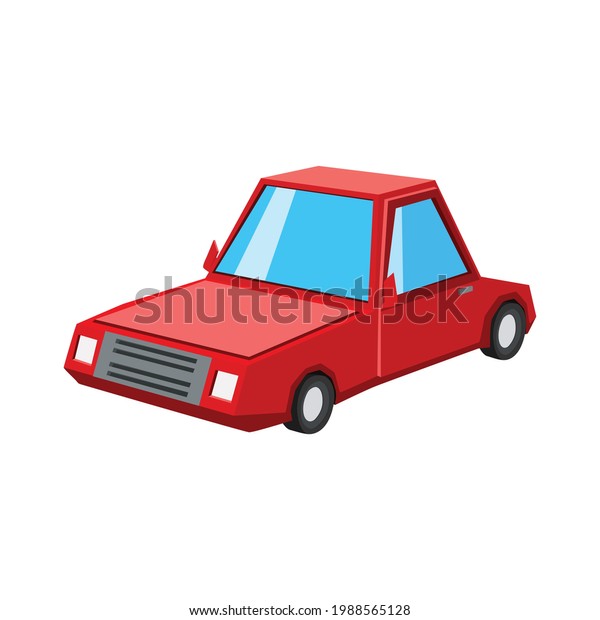 cartoon car isolated on
white background