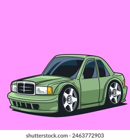 Cartoon car model vector illustration