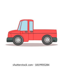 Cartoon Car on white background