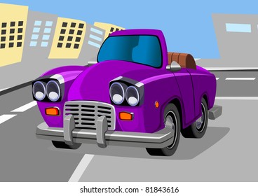cartoon car seven