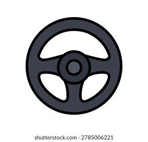 Cartoon Car Steering Wheel