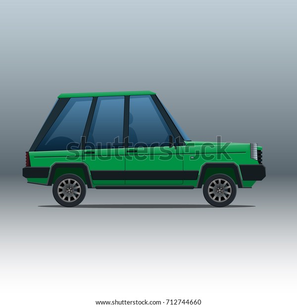 Cartoon car SUV\
isolated