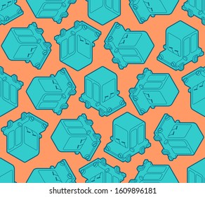 Cartoon car toy pattern seamless. Auto plaything background. Baby fabric texture. vector ornament