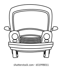 cartoon car transport travel empty