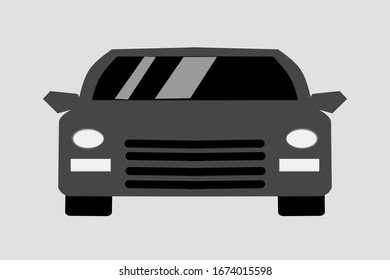 cartoon car. Vector car design with a simple concept.
