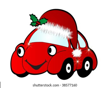 Cartoon car - vector illustration