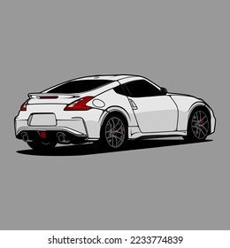 Cartoon car vector illustration for conceptual design. Good for poster, sticker, t shirt print, banner.
Separated layers, easy to edit in your vector supported software.