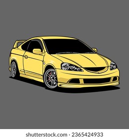 Cartoon car vector illustration for conceptual design. Good for poster, sticker, t shirt print, banner.
Separated layers, easy to edit in your vector supported software.