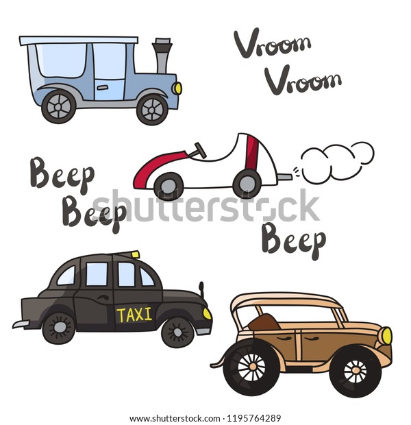 Cartoon car vector
set