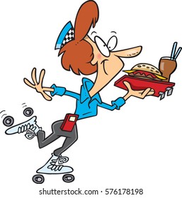 cartoon carhop
