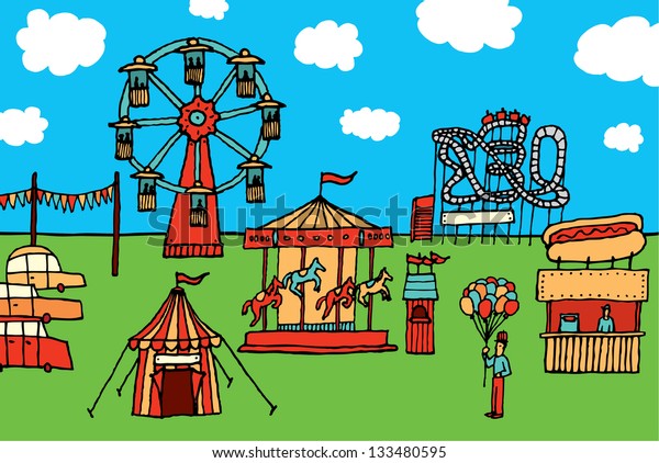 Cartoon Carnival / Amusement\
park