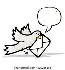 Cartoon Carrier Pigeon