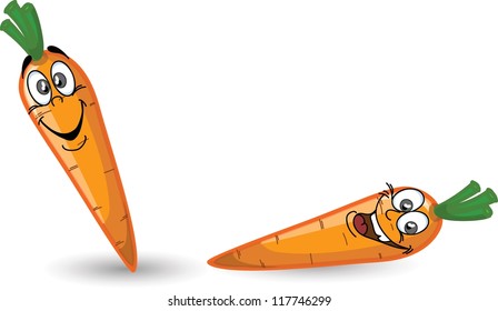 Cartoon carrot