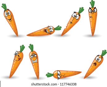 Cartoon carrot